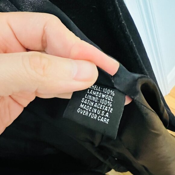 Marvin Richards Penny Lane Coat with Mongolian Lamb Fur Trim, size 10 - Picture 9 of 16